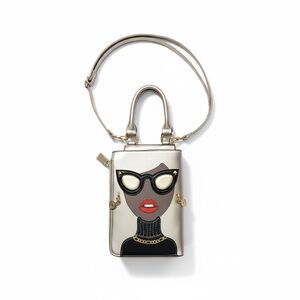 Chic Face Mini Crossbody Bag | Statement Purse |